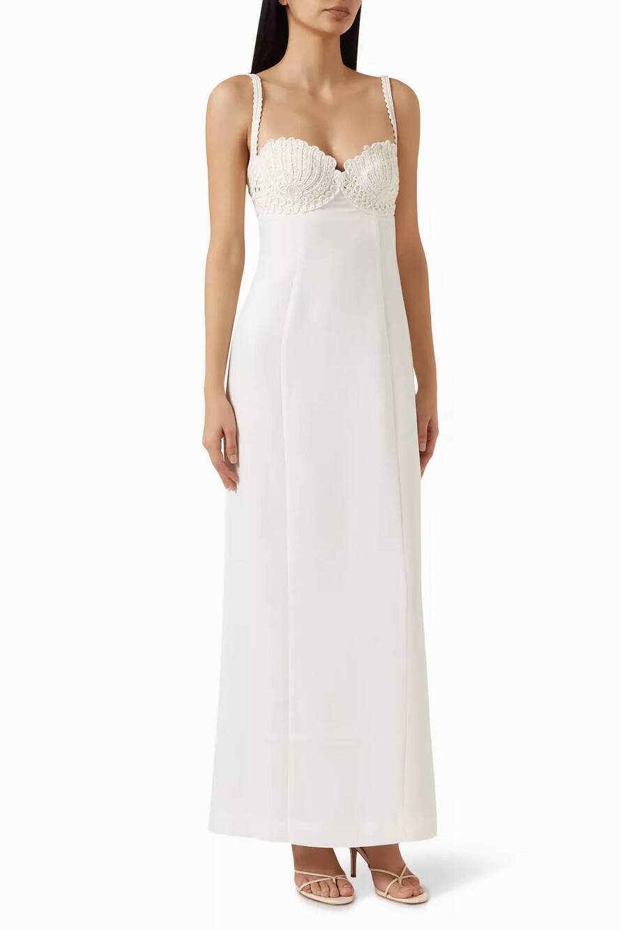 NEW CLEA lucinda bralette dress in off white